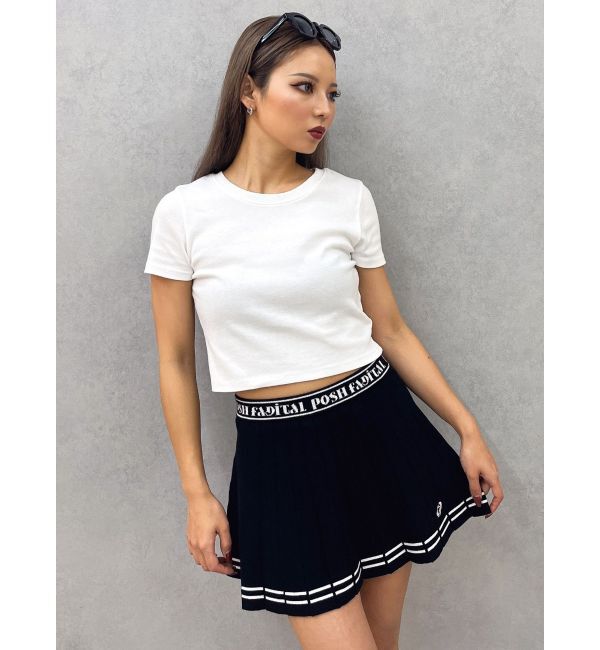 GYDA「GDニットLINEスカートライクショートパンツ」|スカート|