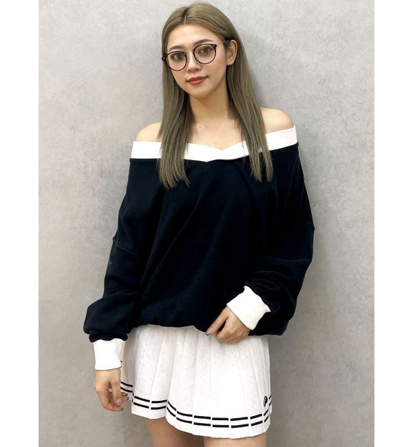 GYDA「GDニットLINEスカートライクショートパンツ」|スカート|