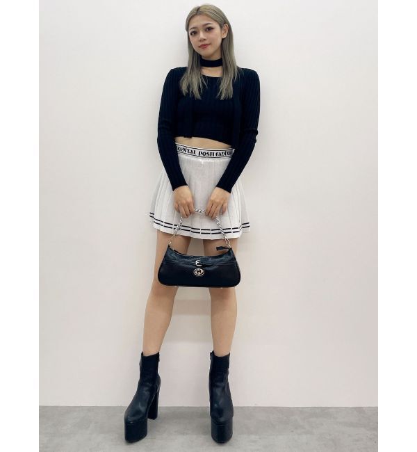 GYDA「GDニットLINEスカートライクショートパンツ」|スカート|