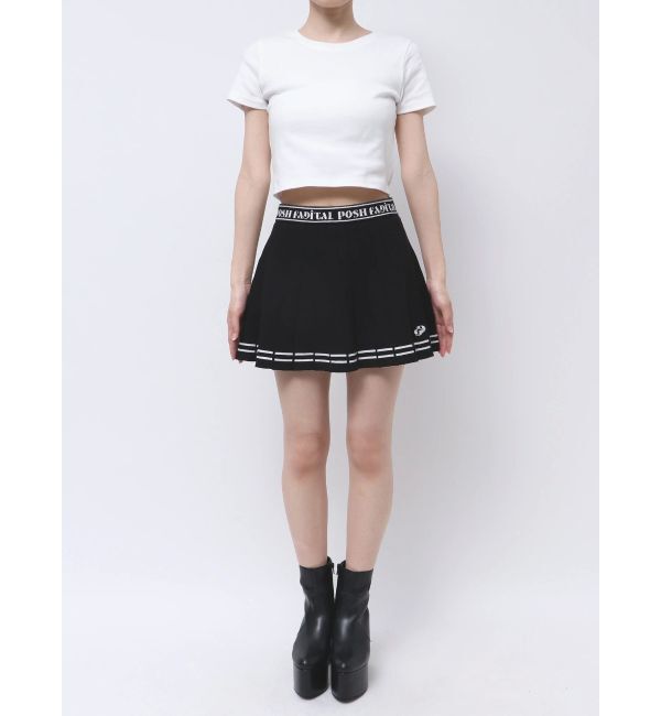 GYDA「GDニットLINEスカートライクショートパンツ」|スカート|