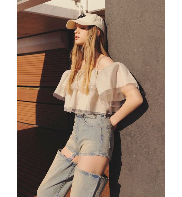 GYDA「チェーンティアードブラウス」|シャツ・ブラウス|