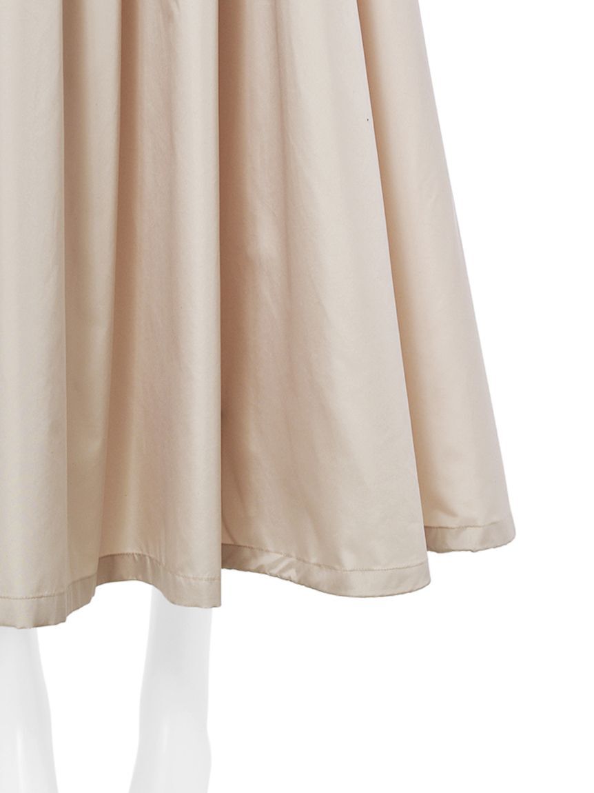 emmi atelier「ニットドッキングタフタワンピース」|ワンピース|