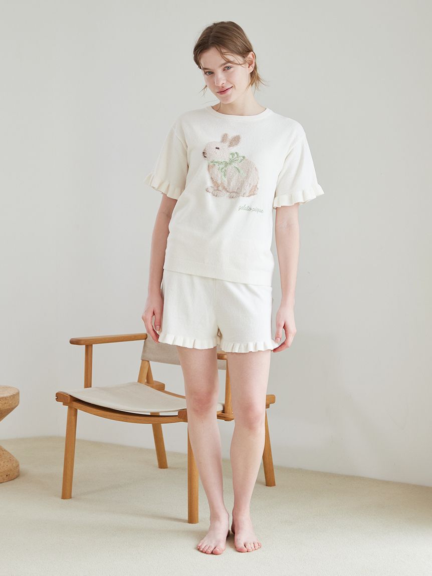 gelato pique「エアリーモコラビットジャガードプルオーバー」|ルームウェア|