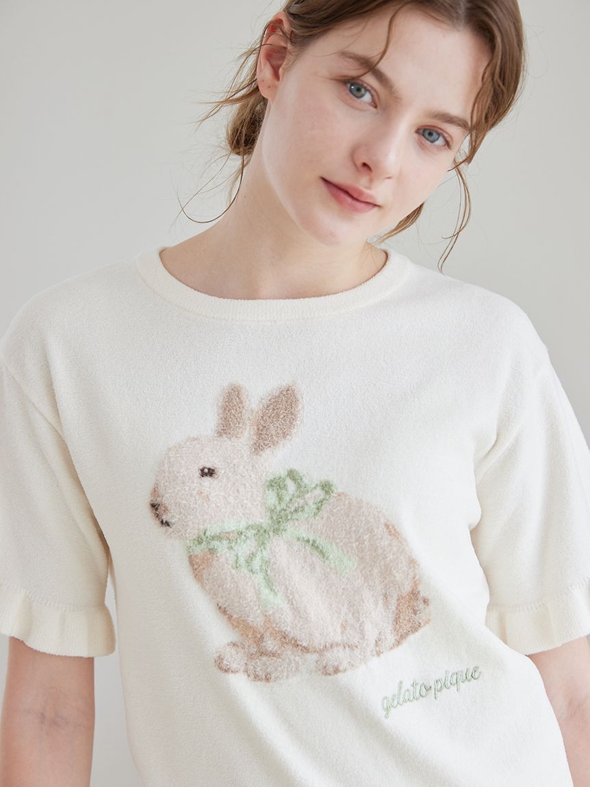 gelato pique「エアリーモコラビットジャガードプルオーバー」|ルームウェア|