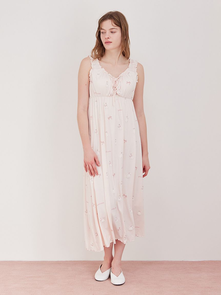 gelato pique「ラビット柄カップインワンピース」|ルームウェア|