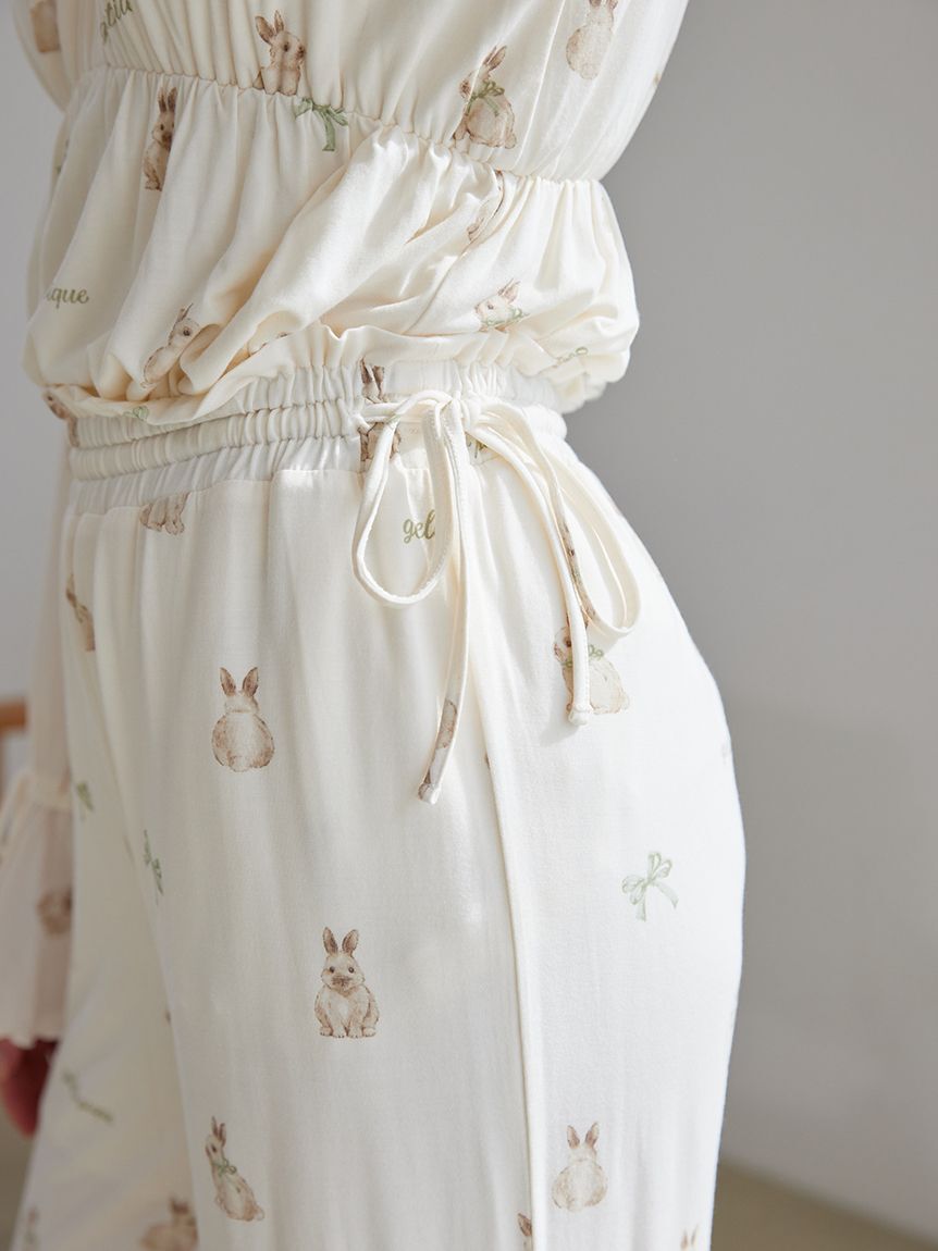 gelato pique「ラビット柄ロングパンツ」|ルームウェア|