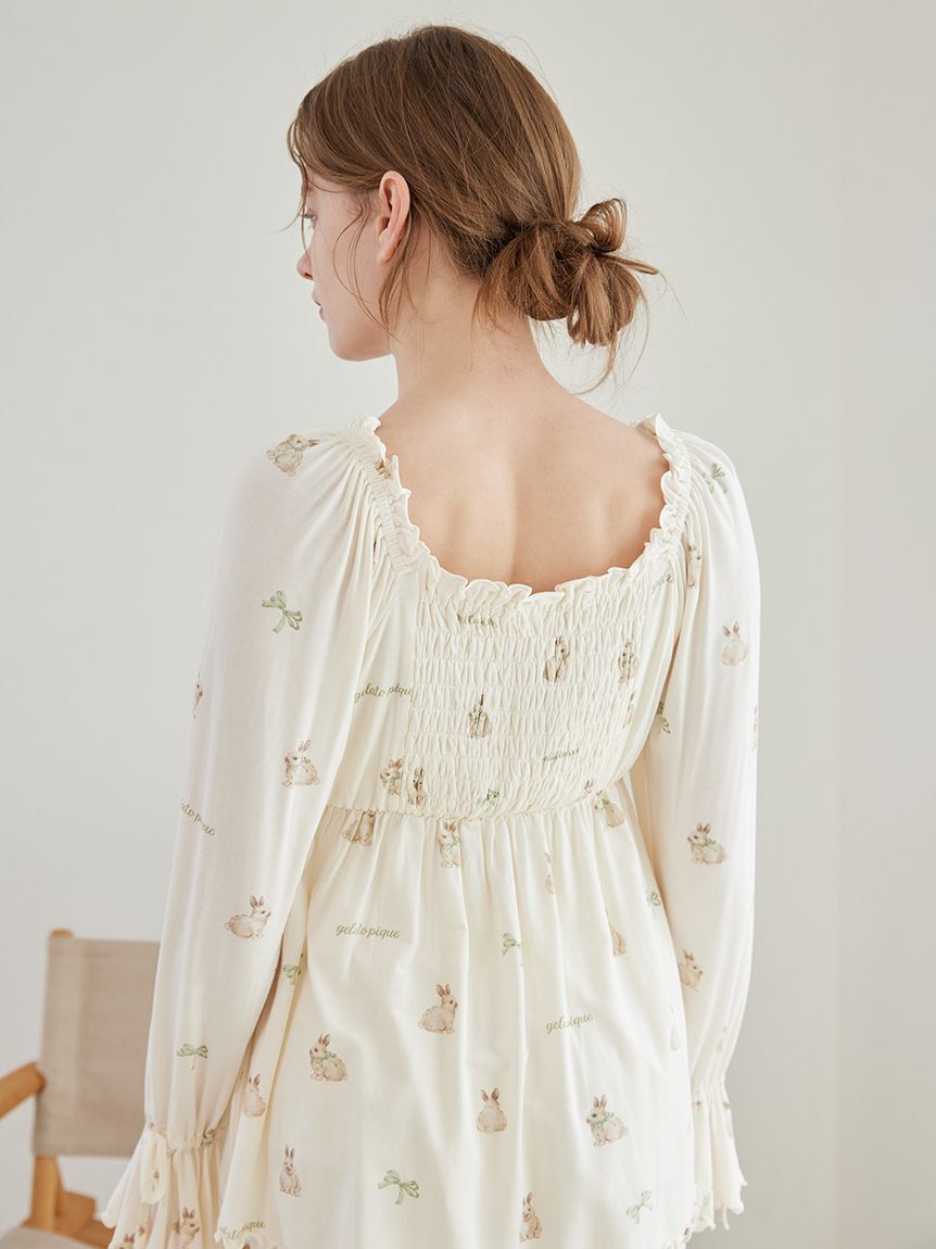 gelato pique「ラビット柄カップインプルオーバー」|ルームウェア|