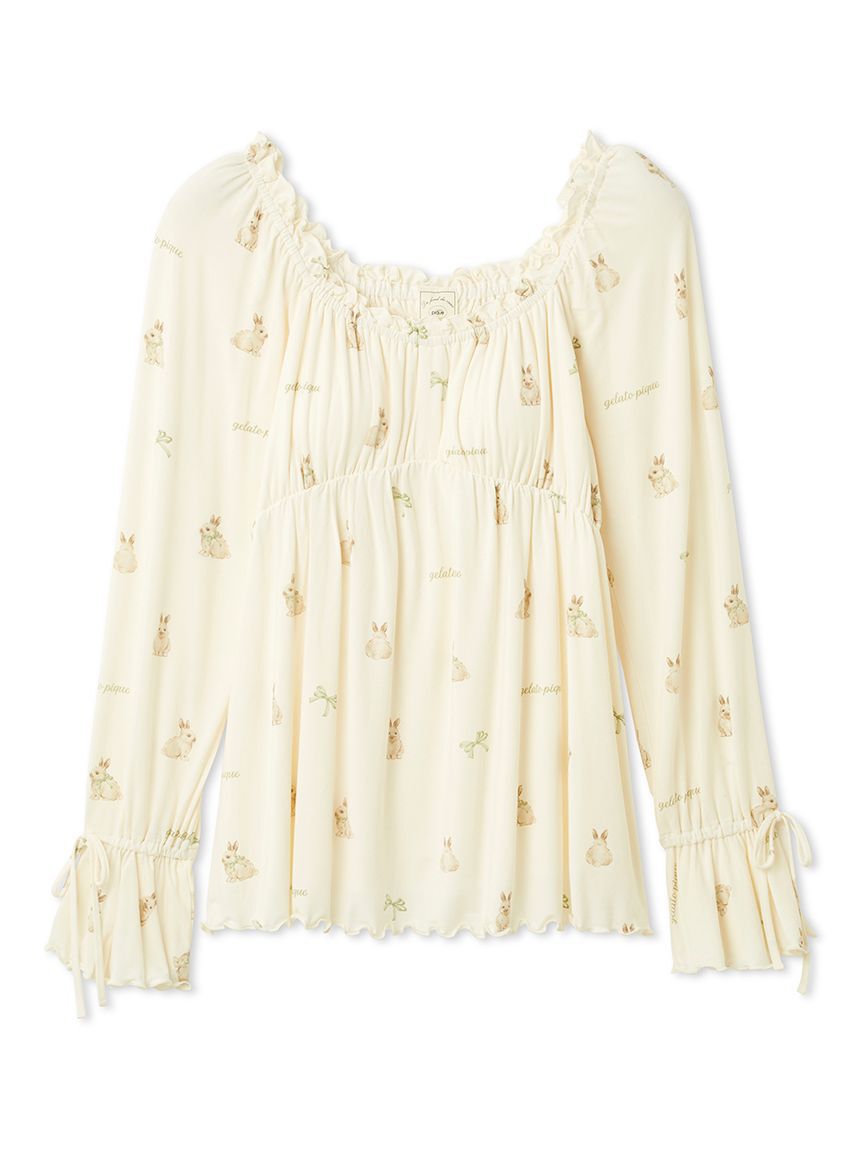 gelato pique「ラビット柄カップインプルオーバー」|ルームウェア|