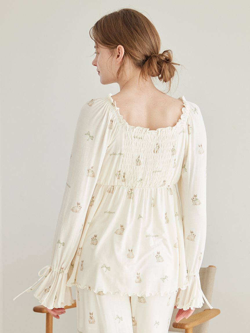 gelato pique「ラビット柄カップインプルオーバー」|ルームウェア|