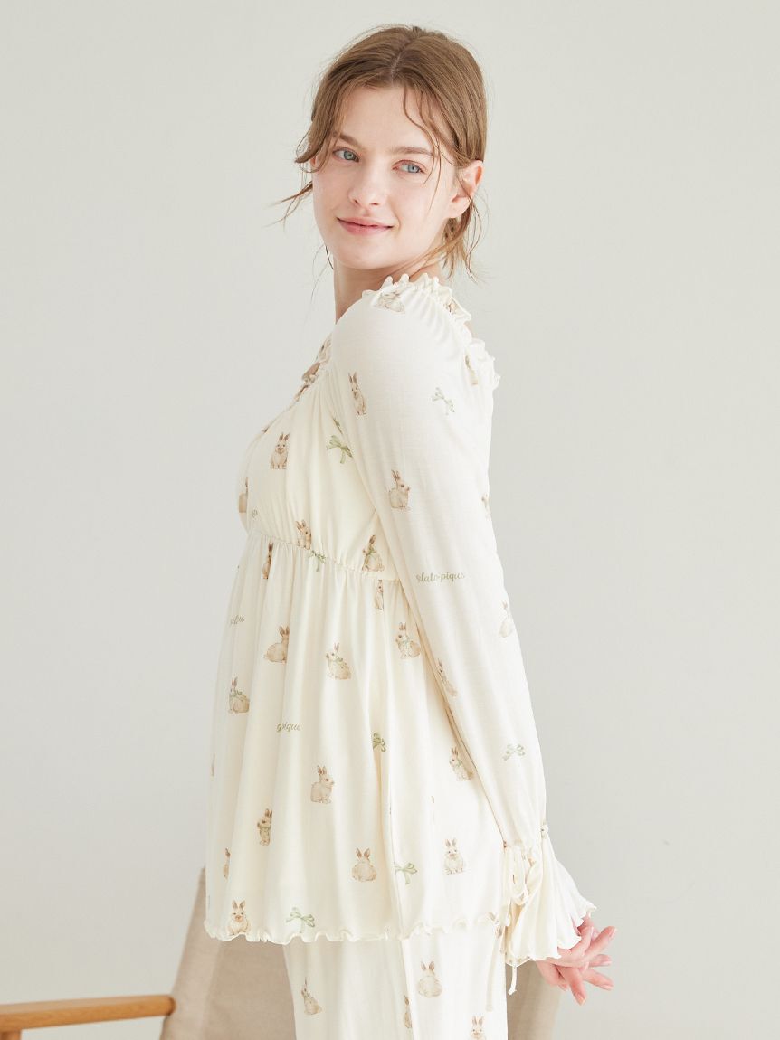 gelato pique「ラビット柄カップインプルオーバー」|ルームウェア|