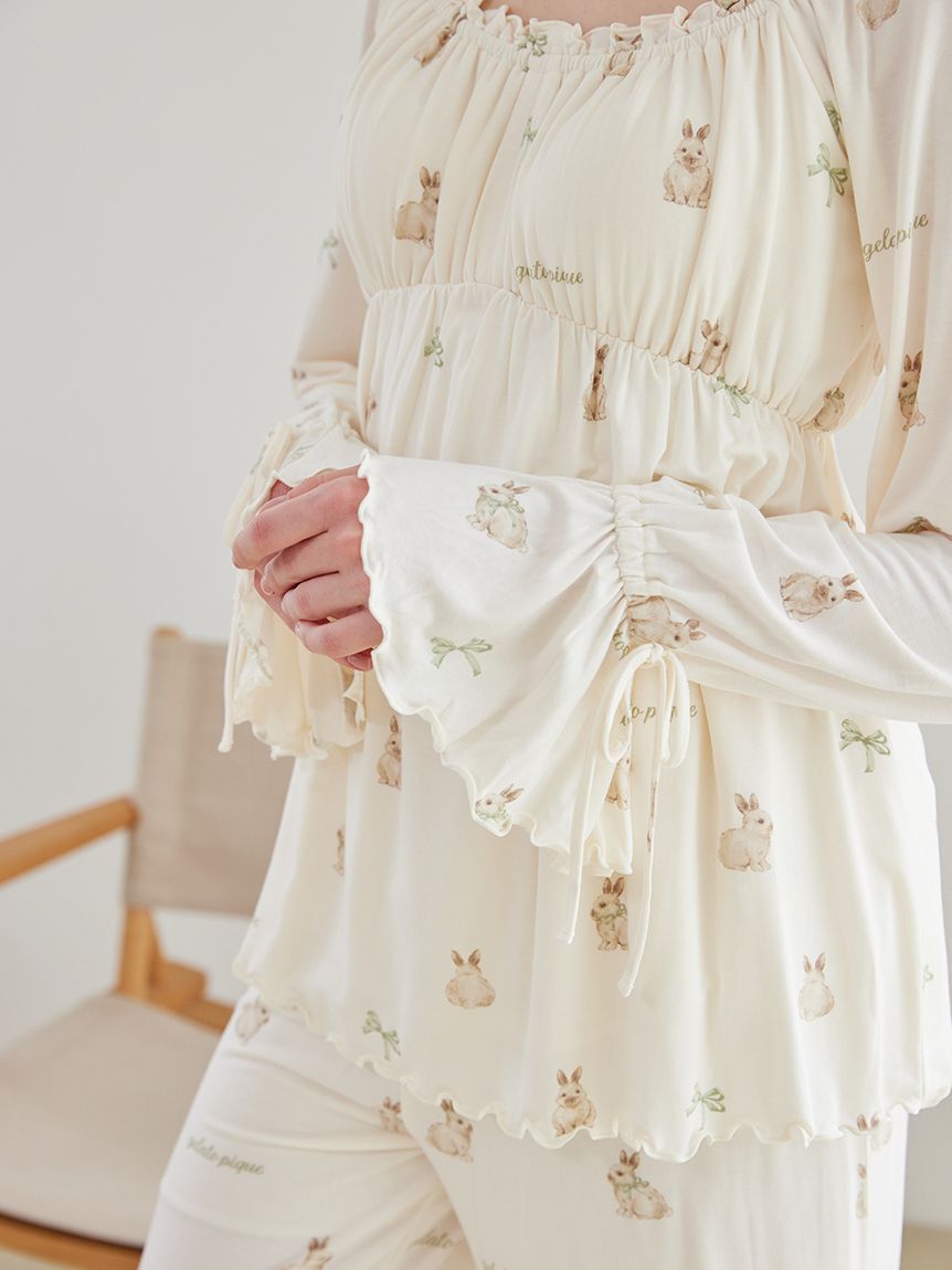 gelato pique「ラビット柄カップインプルオーバー」|ルームウェア|