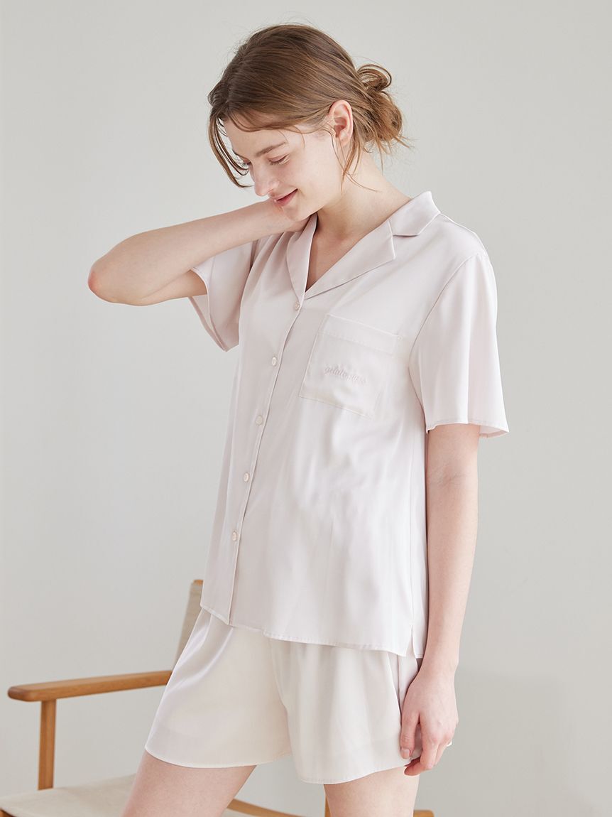 gelato pique「サテンショートパンツ」|ルームウェア|