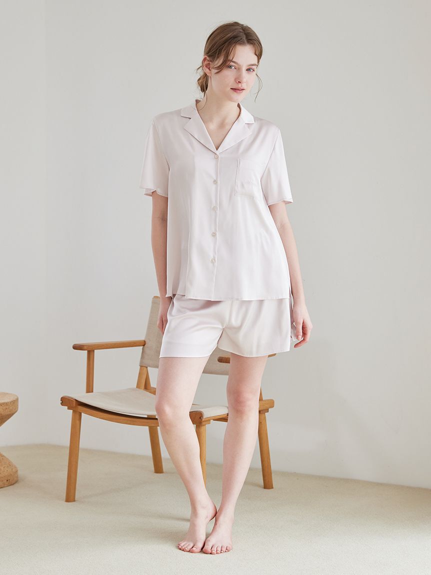 gelato pique「サテンショートパンツ」|ルームウェア|PNK