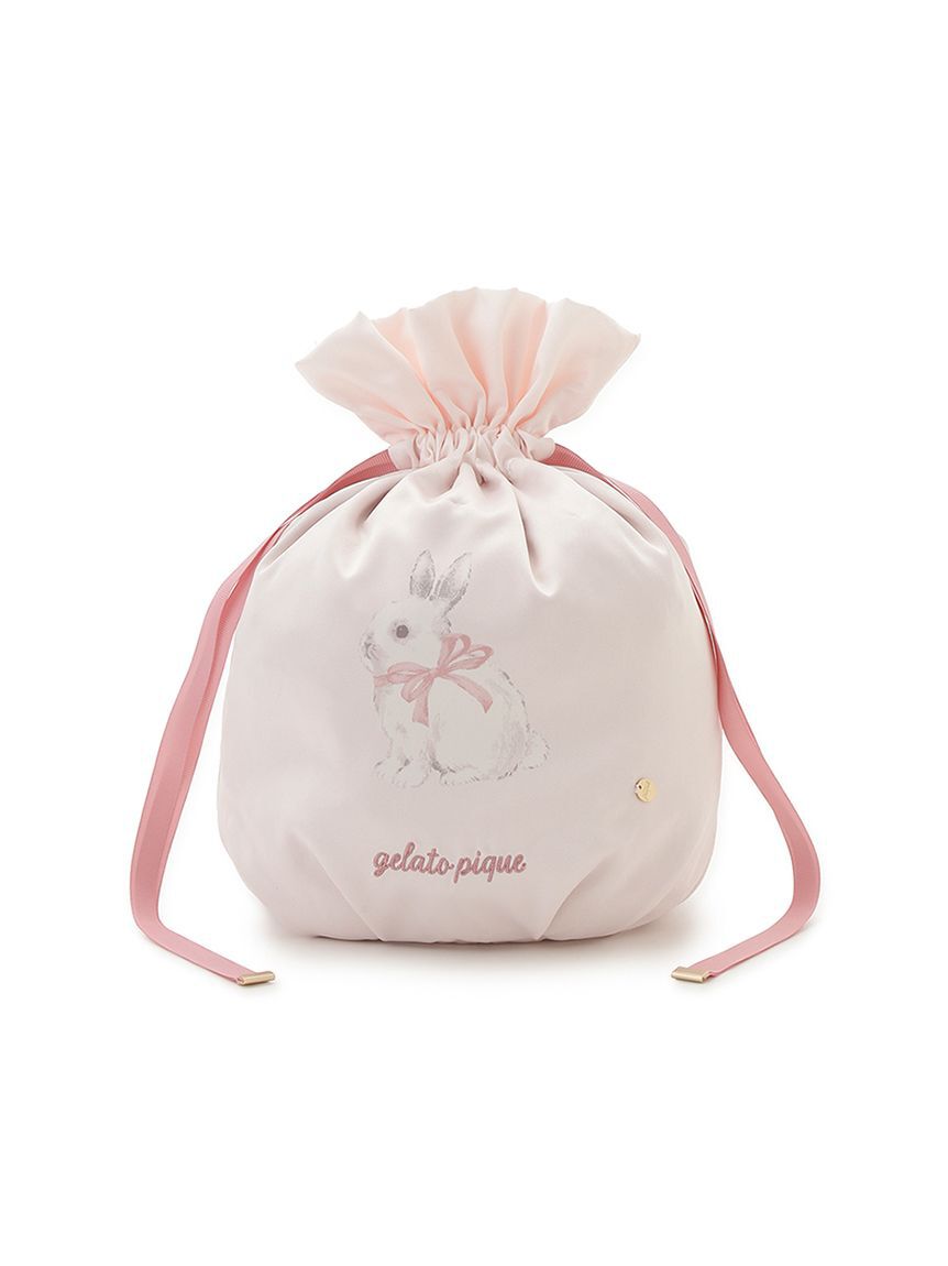 gelato pique「ラビット柄巾着」|ポーチ|PNK