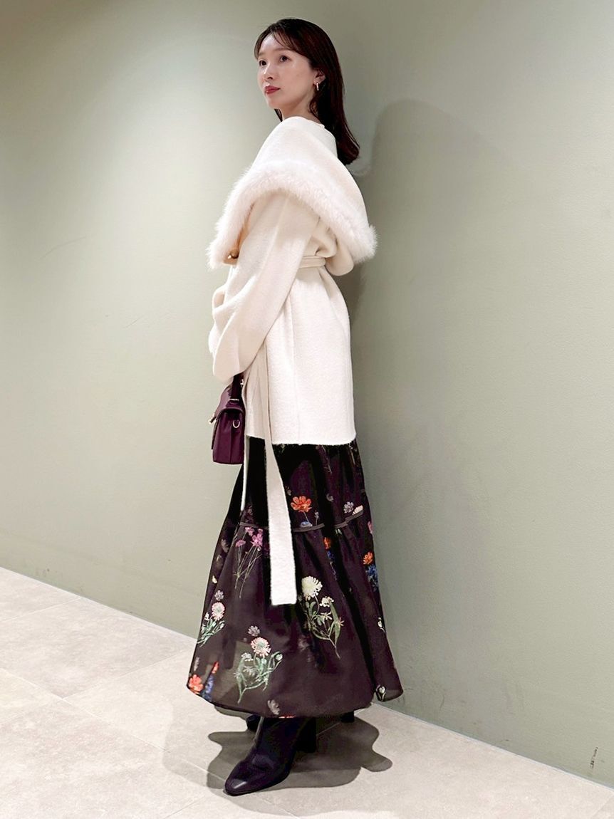 SNIDEL「【00サイズあり】フラワードロストディティールワンピース」|ワンピース|