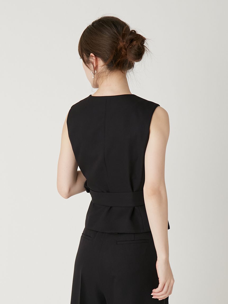 FRAY I.D「ノットデザインペプラムジレ」|ダウンベスト・ベスト|