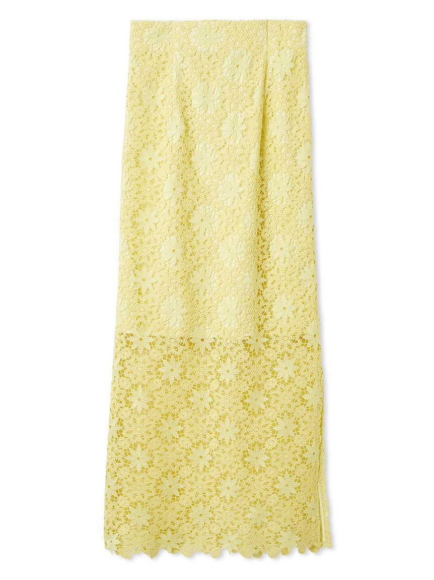 FRAY I.D「フラワータイルレースタイトスカート」|スカート|YEL