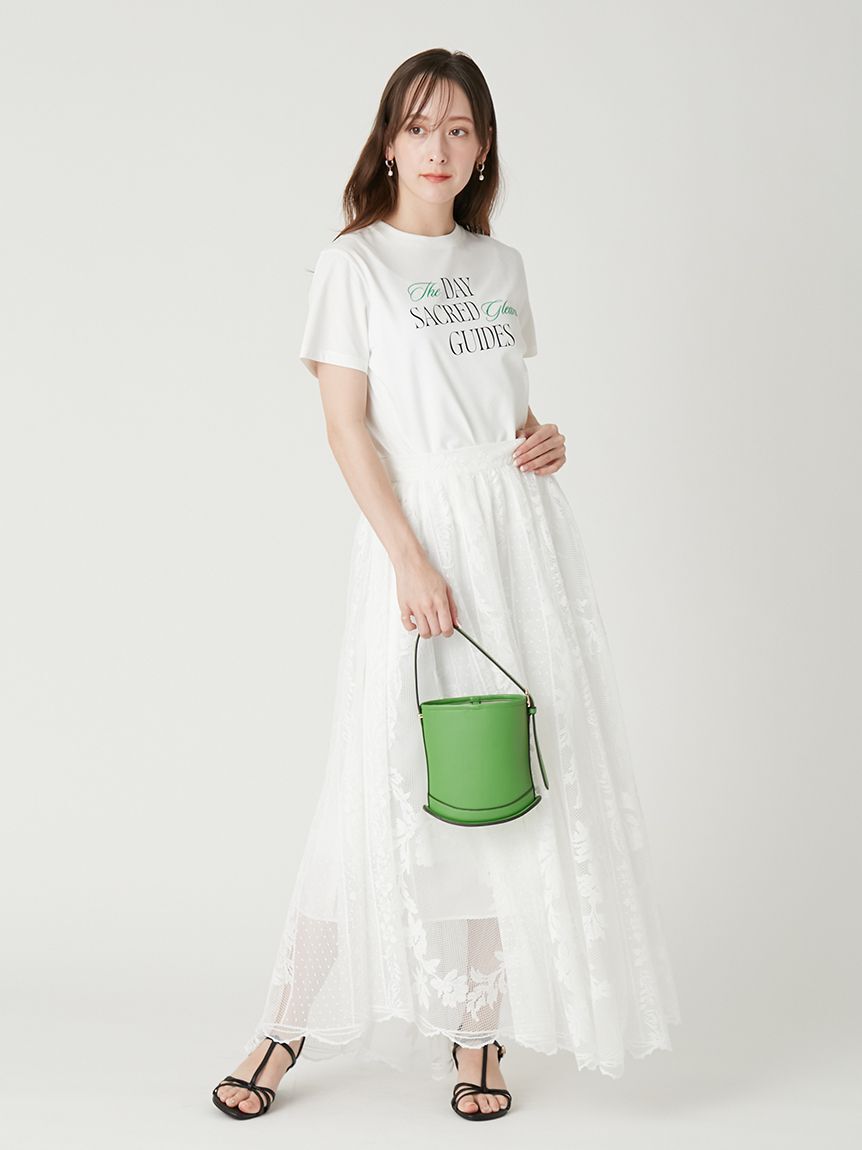 FRAY I.D「パネルレースマキシサーキュラースカート」|スカート|