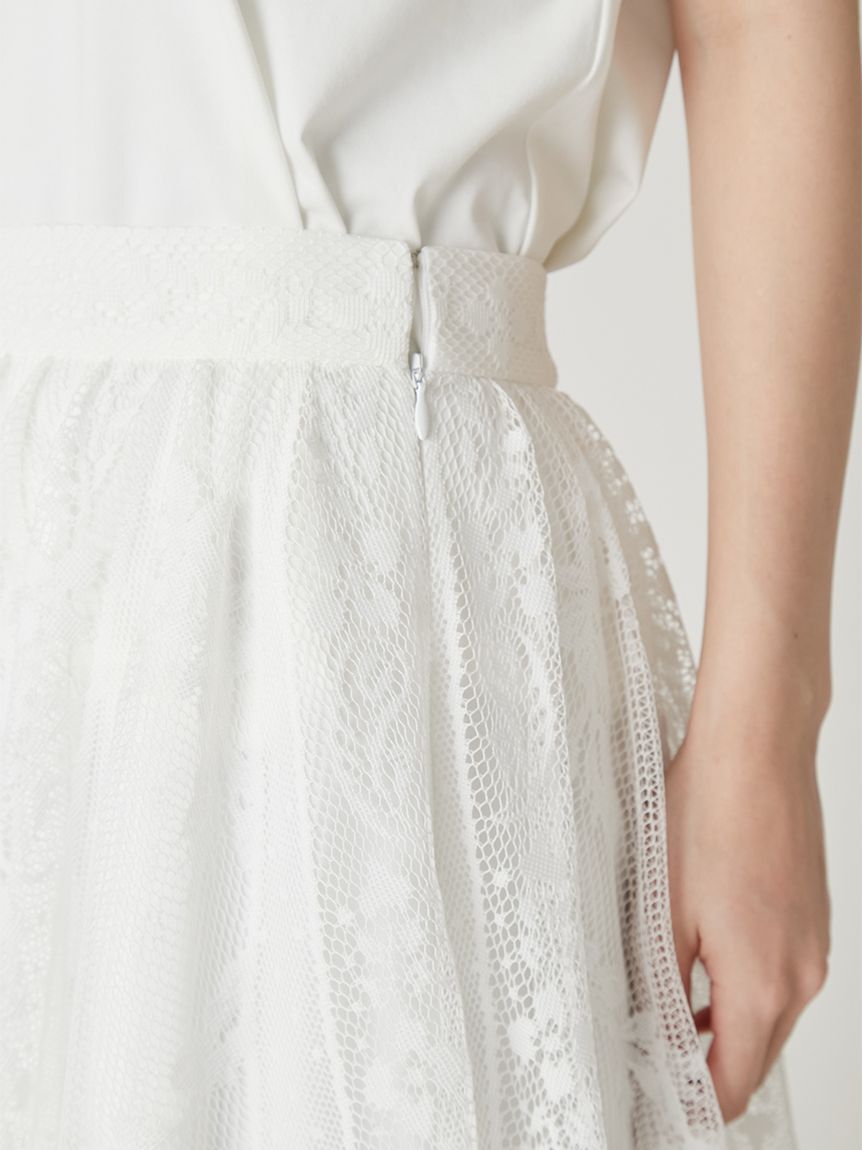 FRAY I.D「パネルレースマキシサーキュラースカート」|スカート|