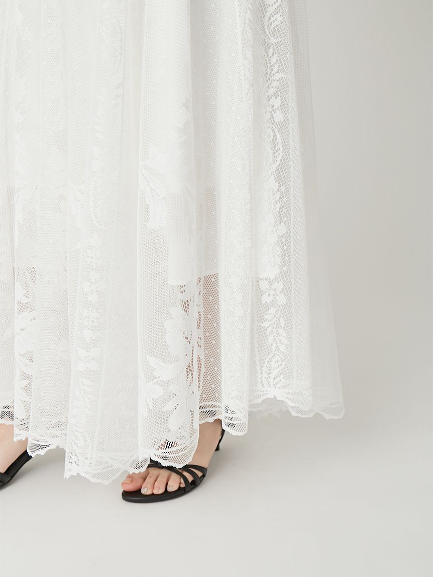 FRAY I.D「パネルレースマキシサーキュラースカート」|スカート|