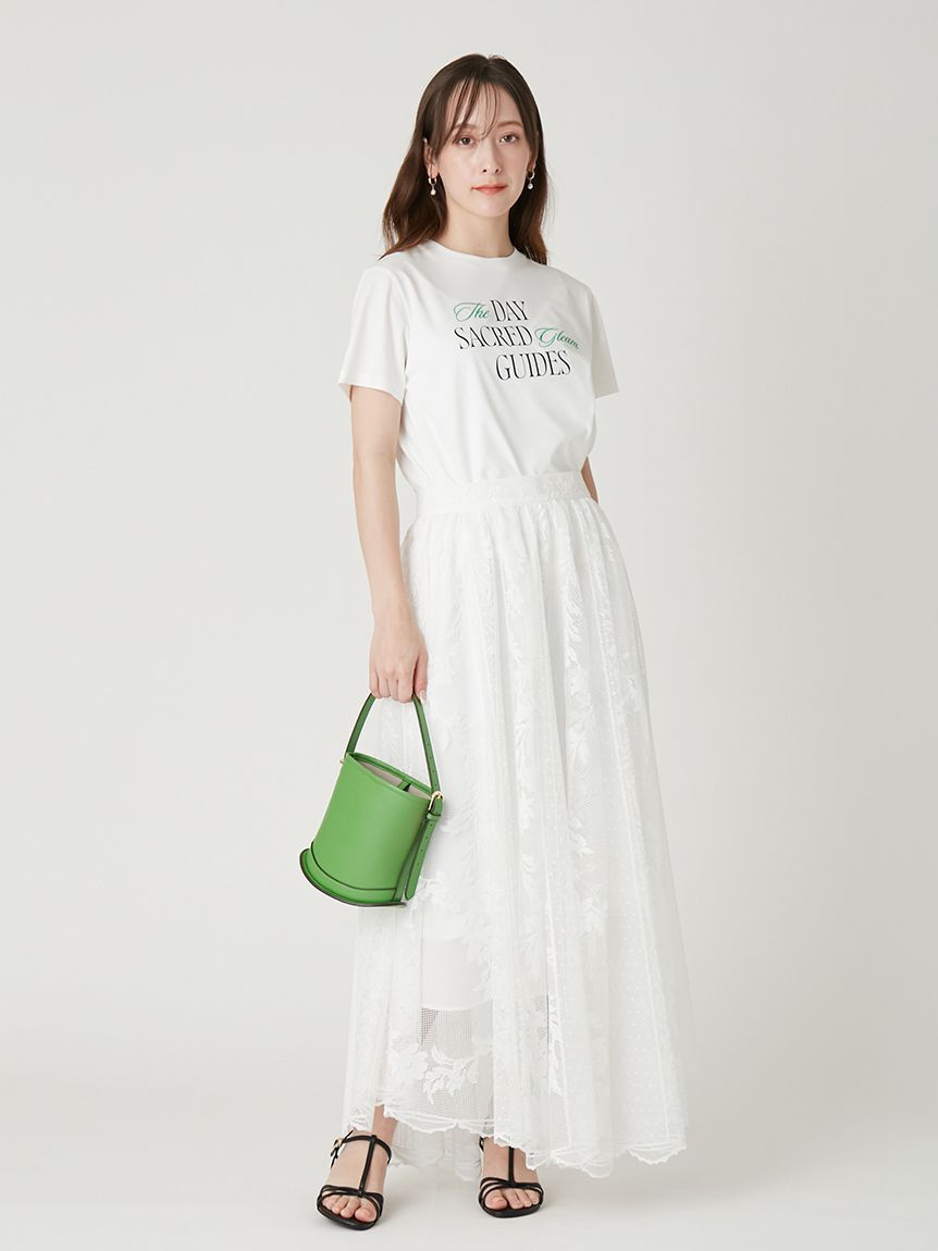 FRAY I.D「パネルレースマキシサーキュラースカート」|スカート|