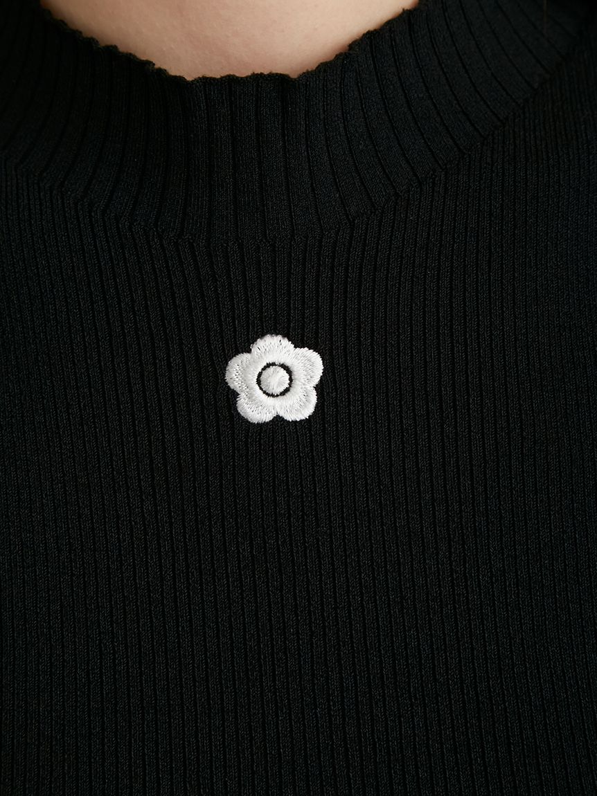 LILY BROWN「【WEB・一部店舗限定】【LILY BROWN&times;MARY QUANT】デイジー刺繍ニットワンピース」|ワンピース|