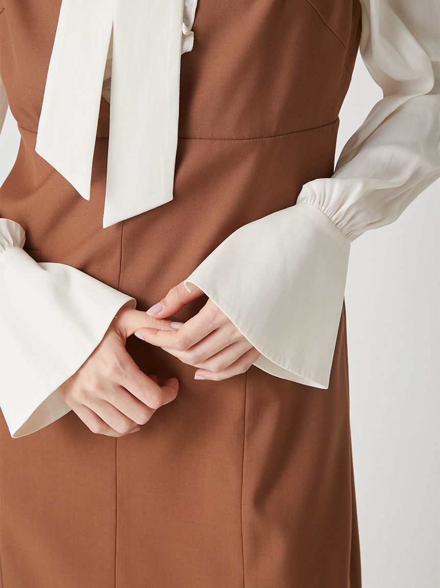 LILY BROWN「シャツドッキングミニワンピース」|ワンピース|