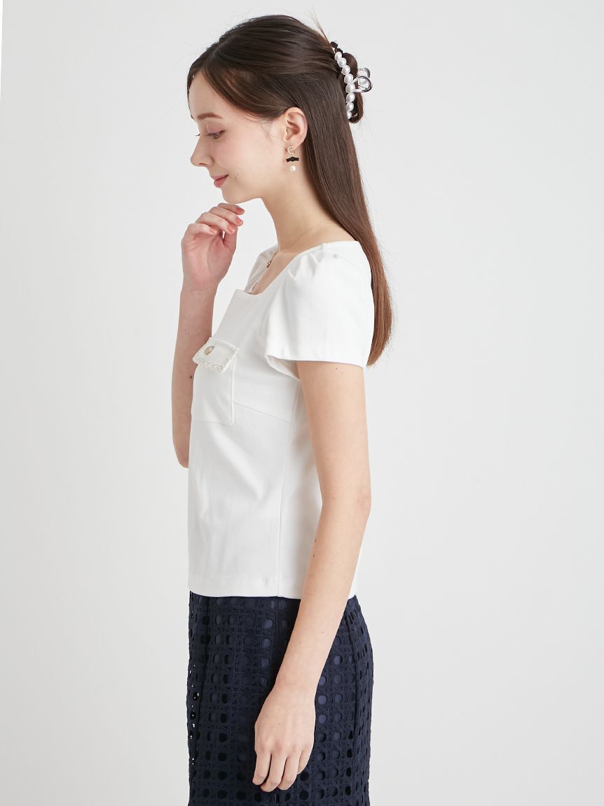 CELFORD「【洗える】トリムポケットTシャツ」|Tシャツ・カットソー|