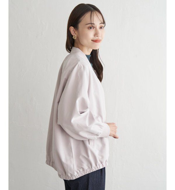 ikka「リブブルゾン」|ブルゾン・スタジャン|