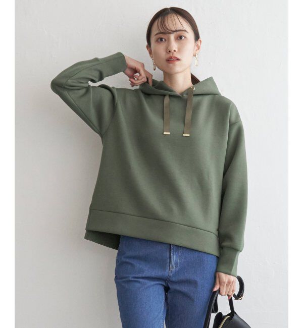 ikka「GOKU楽ダンボールフードパーカー」|パーカー|ダークグリーン