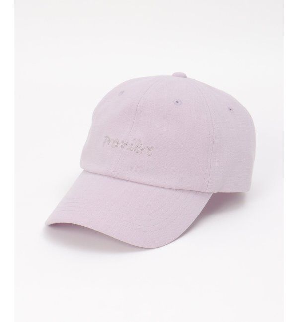 Lbc with Life「リネンロゴ刺繍キャップ」|その他|パープル