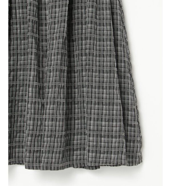 VENCE share style「ドビーチェック切り替えスカート」|スカート|