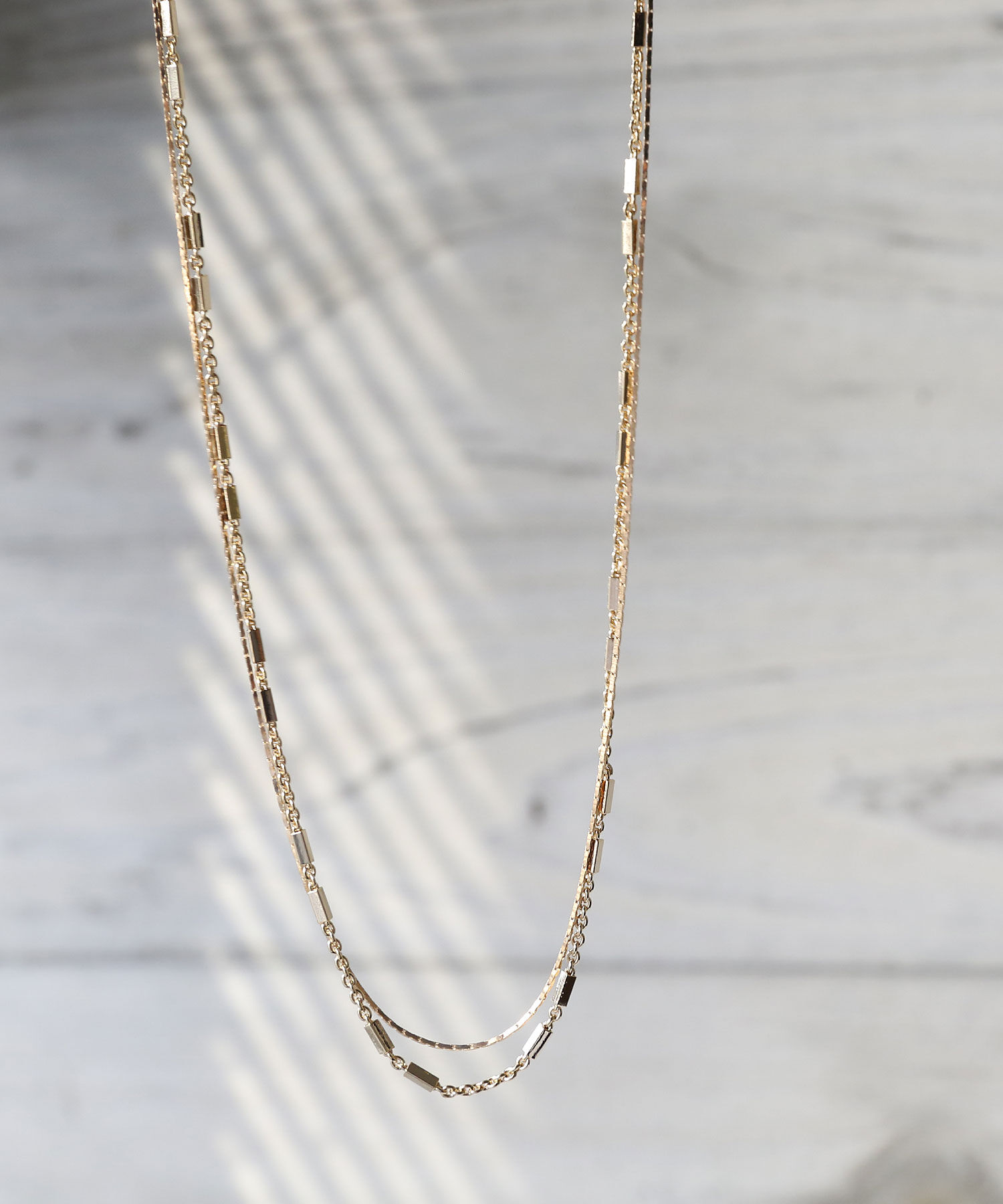 colleca la「2連チェーンネックレス」|ネックレス|ゴールド