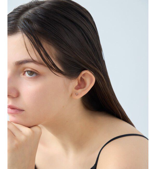 ete「[ムーンリット] K18MPG ダイヤモンド ピアス」|ピアス|