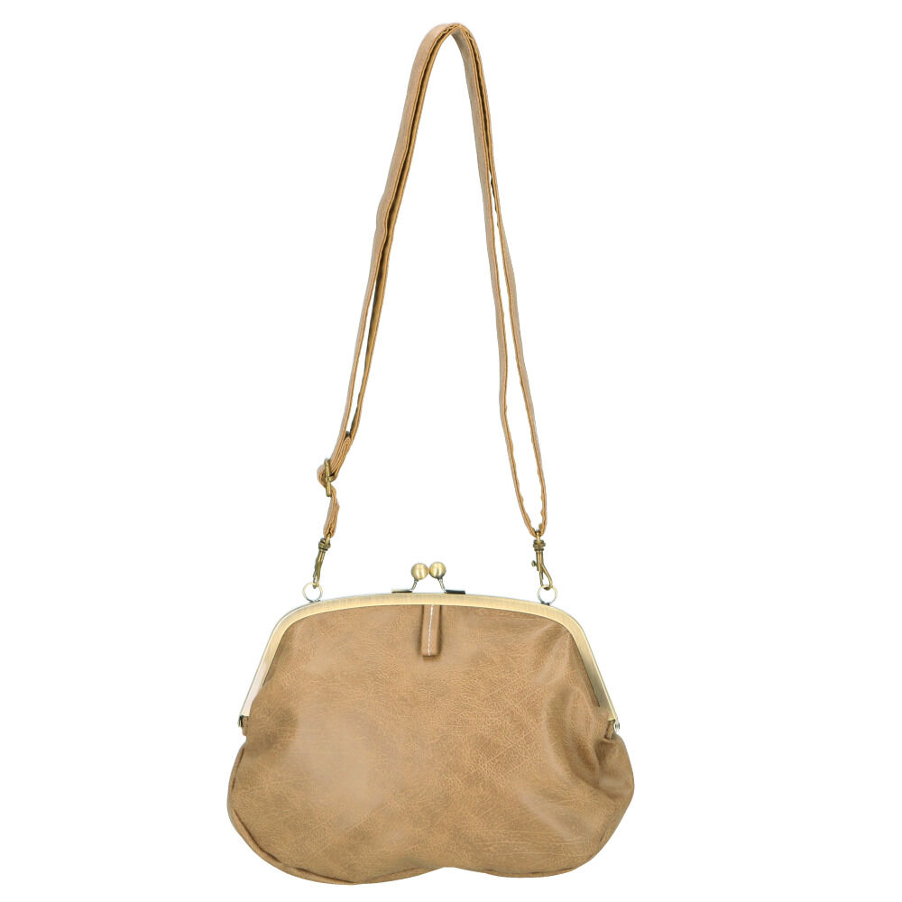 BACKYARD FAMILY「がま口 バッグ ショルダー 通販 ショルダーバッグ 斜め掛け 斜めがけ レディース かばん レトロ」|ショルダー・メッセンジャー|ベージュ1