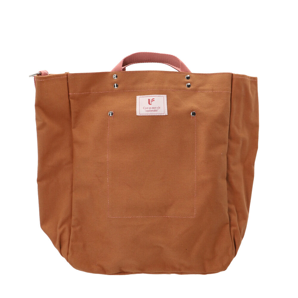 BACKYARD FAMILY「トートバッグ 大きめ 2way 通販 トートバック ショルダーバッグ ショルダーバック レディース」|トートバッグ|ブラウン1