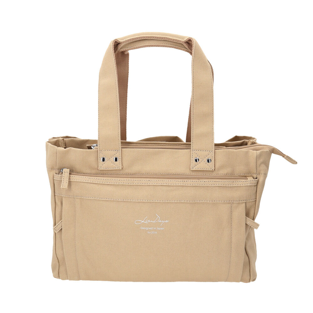 BACKYARD FAMILY「LIZDAYS リズデイズ トートバッグ lz-71603 通販 キャンバス 無地 小さめ 肩掛け」|トートバッグ|ベージュ1