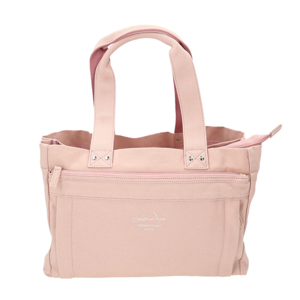 BACKYARD FAMILY「LIZDAYS リズデイズ トートバッグ lz-71603 通販 キャンバス 無地 小さめ 肩掛け」|トートバッグ|ピンク1