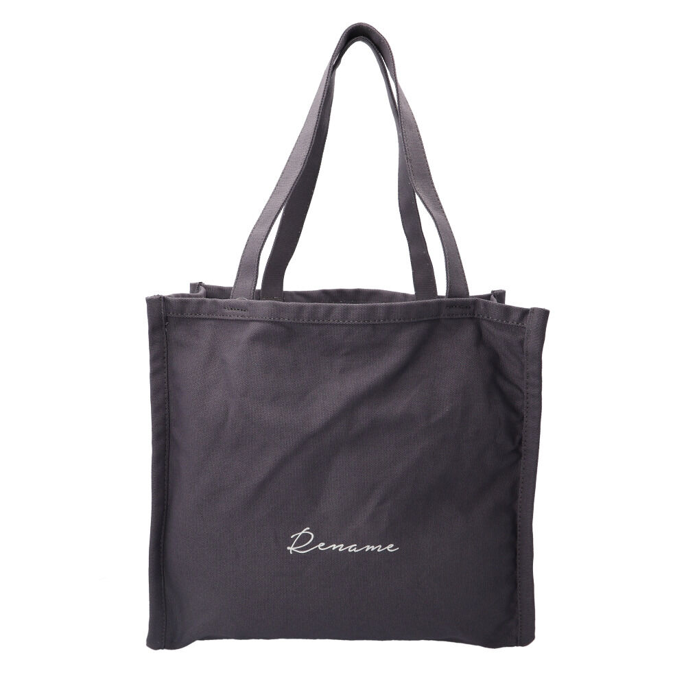 BACKYARD FAMILY「トートバッグ 大きめ キャンバス 通販 Rename バッグ リネーム バック 帆布 トートバック」|トートバッグ|グレー1