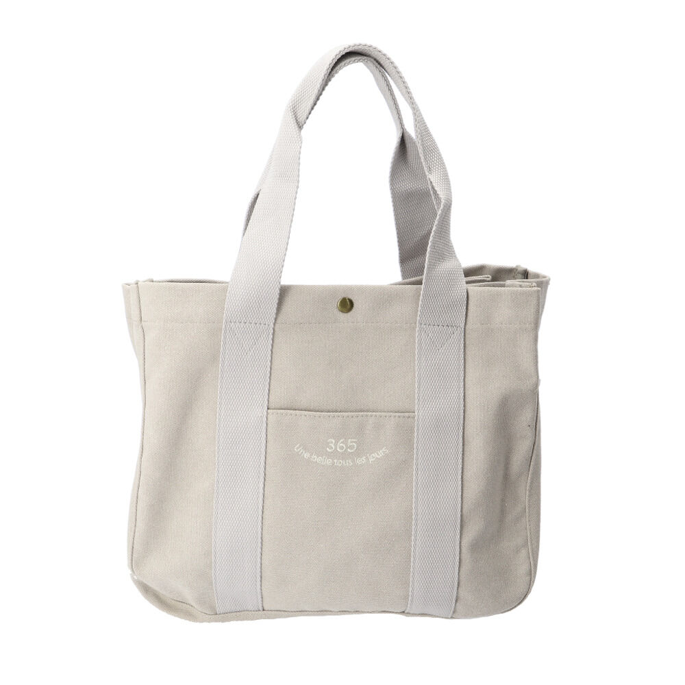 BACKYARD FAMILY「ラフィール 365 トートバッグ 通販 キャンバス キャンバストート 仕切り トートバック トート」|トートバッグ|グレー1