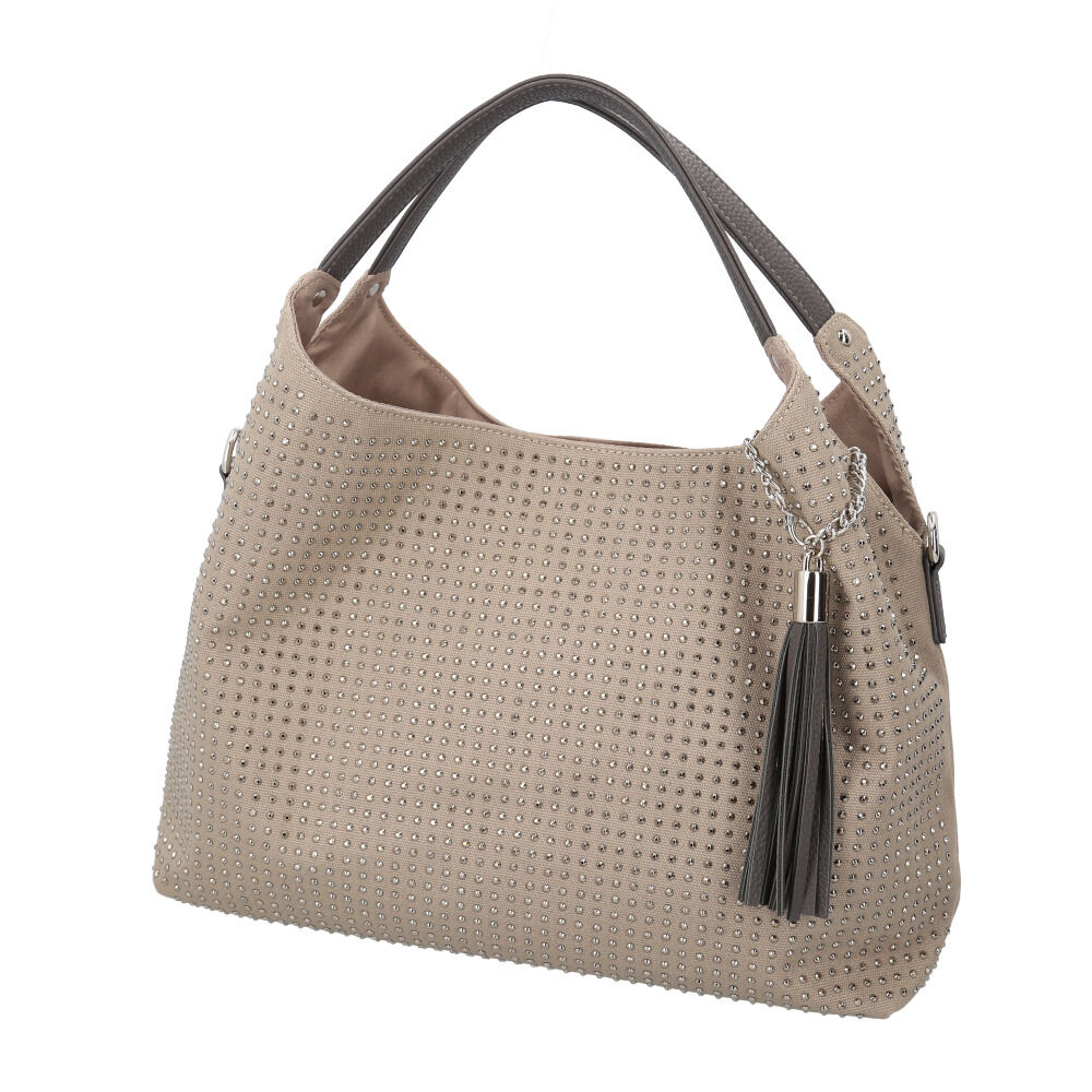 BACKYARD FAMILY「トートバッグ レディース 通販 手提げバッグ ショルダーバッグ 2WAY 肩掛け タッセルチャーム」|トートバッグ|グレー1