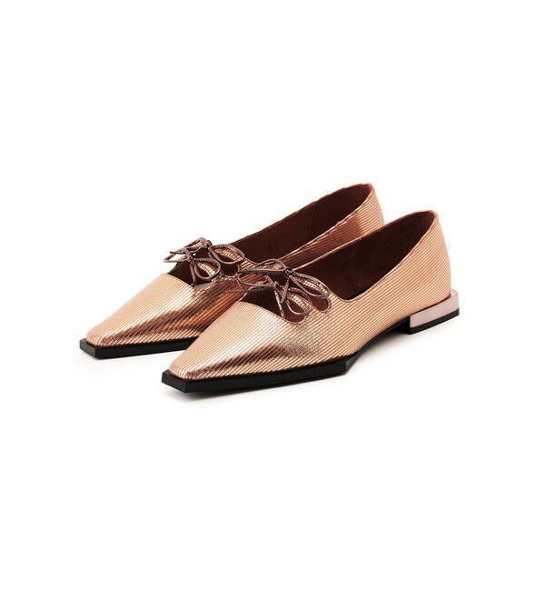 ODETTE E ODILE「＜SY＞ダブルリボンピース フラット15●&uarr;」|パンプス|