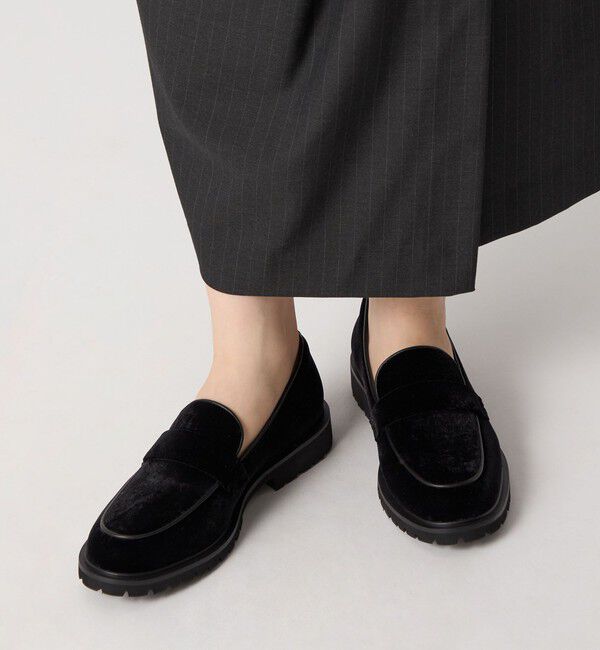 ODETTE E ODILE「ベルベットタンクローファー フラット30&uarr;」|ローファー|