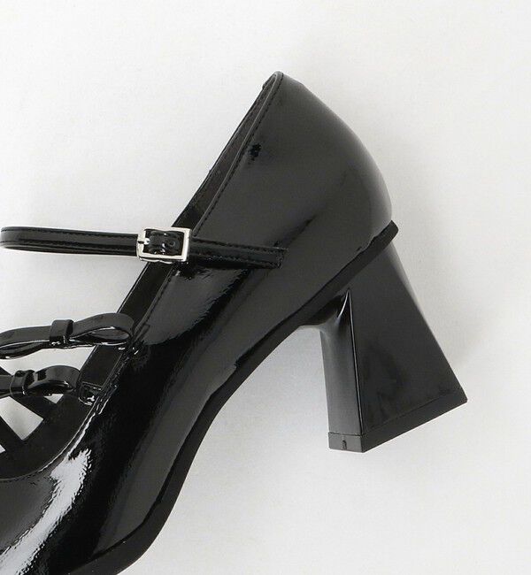 ODETTE E ODILE「＜SY＞ダブルリボン スクエア パンプス60&uarr;」|パンプス|