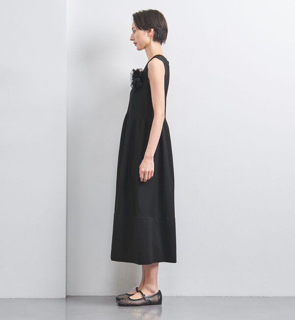 UNITED ARROWS「 コサージュ ニット ワンピース」|ワンピース|