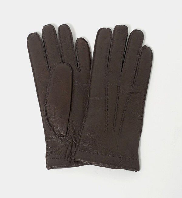 UNITED ARROWS「＜PIERO RESTELLI＞ディアスキン ラインド グローブ」|手袋|DK.BROWN