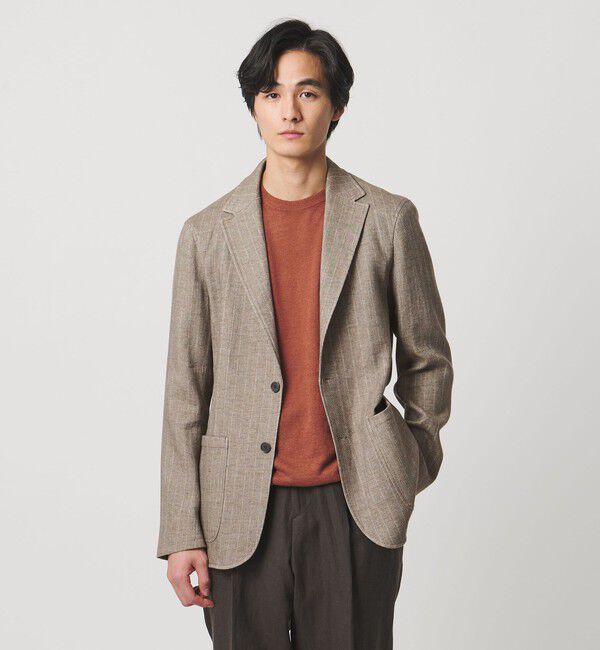 UNITED ARROWS「ストライプ 2ボタン テーラードジャケット T-MODEL」|テーラードジャケット|MOCA