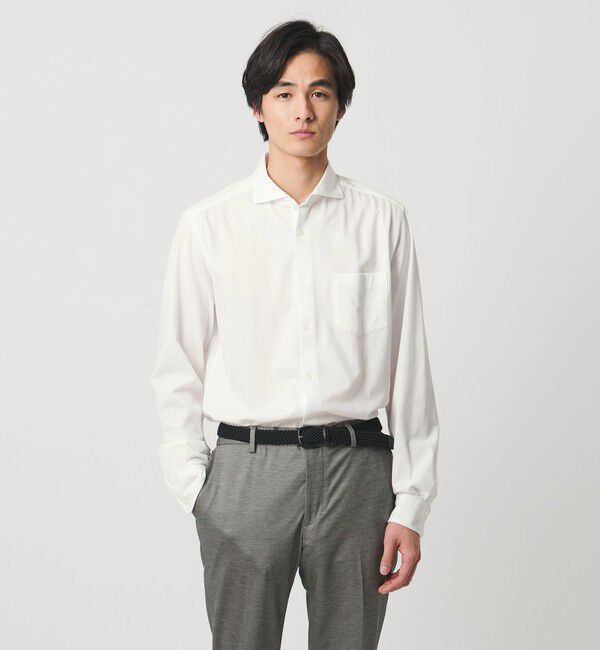 UNITED ARROWS「ロイヤルオックス カッタウェイカラーシャツ COMFORT EASY-MODEL　抗菌防臭」|シャツ・ブラウス|WHITE