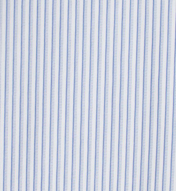 UNITED ARROWS「タイプライター ストライプ セミワイドカラーシャツ COMFORT EASY-MODEL　抗菌防臭」|シャツ・ブラウス|