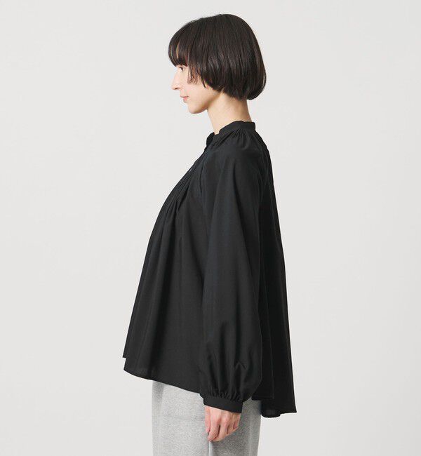 UNITED ARROWS「プリーツ ボリュームスリーブ ブラウス ‐ウォッシャブル‐」|シャツ・ブラウス|